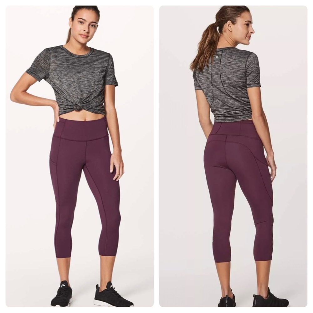 Lululemon Fast & Free Crop II (Nulux 19"")
